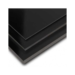 PLACA PVC PRETO ESPESSURA 10MM 3,05X2,05 MT