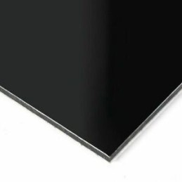 PLACA 0,20 PARED LITE PRETO G/MATE ESPESSURA 3MM 3,05X1,5 MT