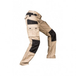 TWO-TONE CANVAS TROUSERS 103011B