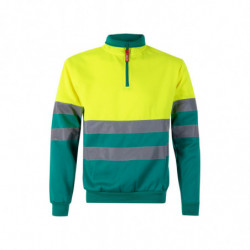 SUDADERA BICOLOR CREMALLERA AV 305701