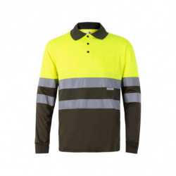 HV LS TWO-TONE POLO 175